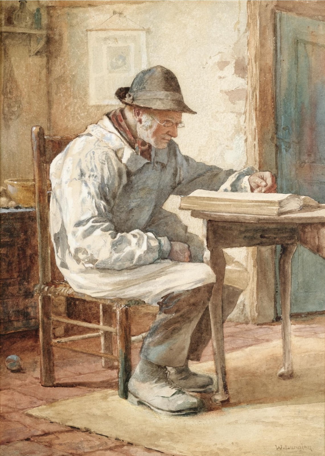 Walter Langley The Old Book
