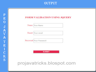 how to validate form using jquery and javascripting