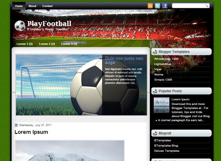 Website Sepak Bola Kartun | Contest Blog Archive