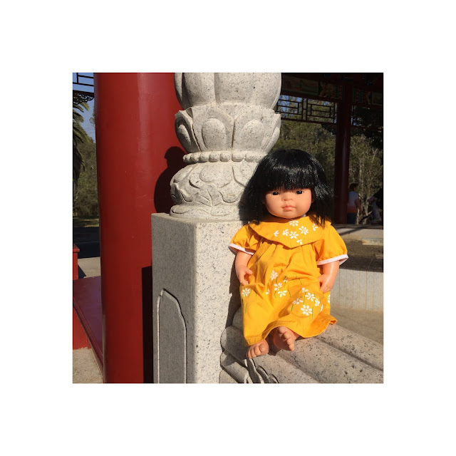  Elegant Asian Miniland Doll at The Chinese Gardens 