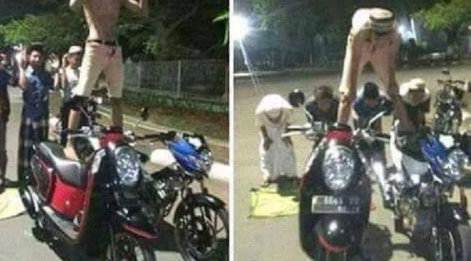 Karena Lakukan Shalat Diatas Motor, Enam Remaja Dari Jawa 