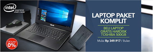 Promo Blibli : Promo Laptop Paket Komplit Free Hardisk External