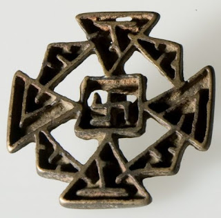 Nestorian Christian bronze artifacts with swastika.