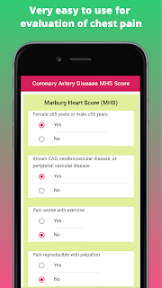 Very easy to use for  evaluation of chest pain