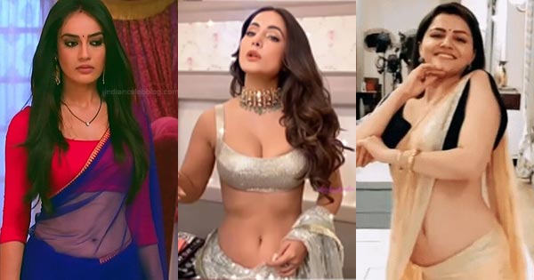 9 hot GIFs of Indian TV actresses in sarees.