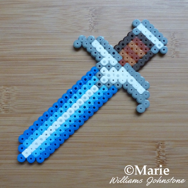 Hobbit perler beads pattern sword of Bilbo Baggins Sting hama fused craft