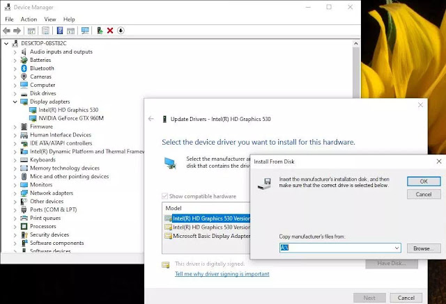 Cara Mengatasi The driver being installed is not validated for this computer di Windows 10-1