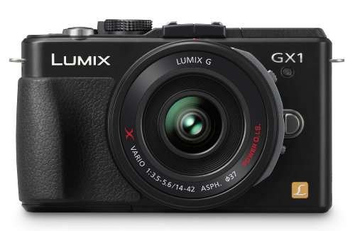 Panasonic Lumix DMC-GX1X 16 MP Micro 4/3 Compact System Camera, 3-Inch LCD Touch Screen and 14-42mm X Power Zoom Lens (Black)