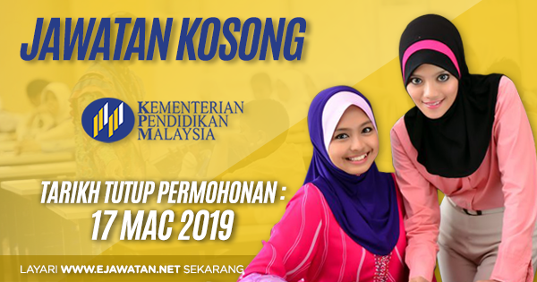 jawatan kosong kpm moe 2019