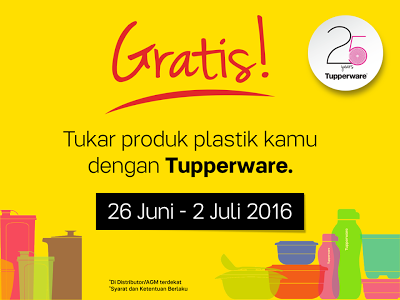 Tupperware Gratisan Dengan Menukar Plastik Non Tupperware