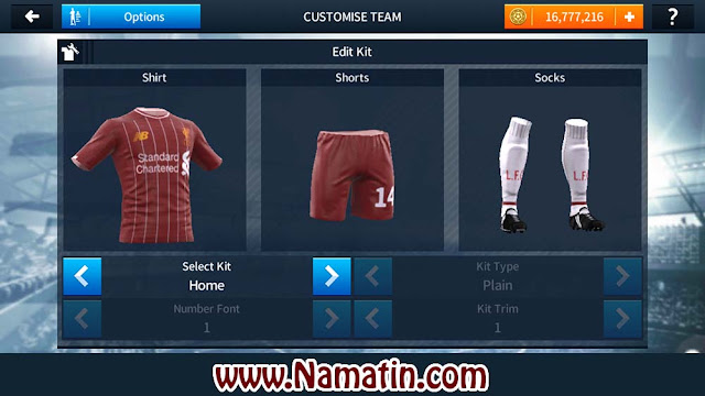 Kit Dream League Soccer Liverpool 2019