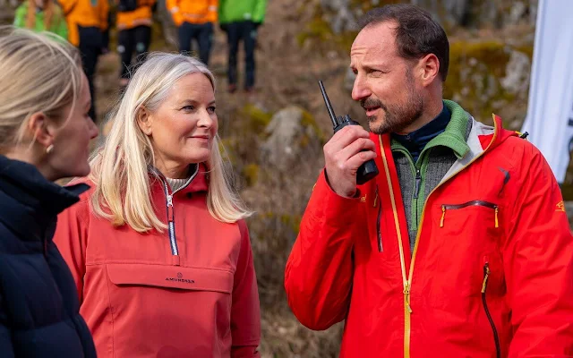 Crown Prince Haakon and Crown Princess Mette-Marit visited the Norwegian People's Aid organization