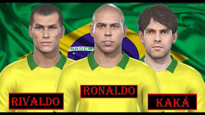 PES 2019 Facepack Rivaldo, Ronaldo, Kaka by MictlanTheGod