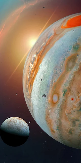 Free Jupiter Moons Space Universe Wallpaper