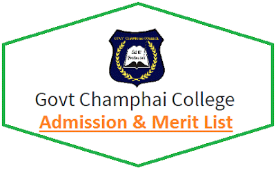 Govt Champhai College Merit List