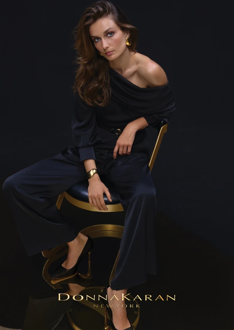 Andreea Diaconu stars in Donna Karan’s winter 2024 campaign