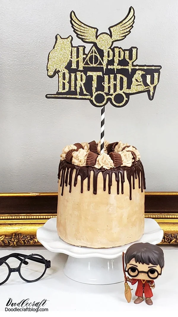 Harry Potter Cake Topper Harry Potter Glitter Birthday Cake Decoration |  eBay
