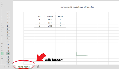 Menduplikat atau Menyalin Sheet di Microsoft Office Excel 2013