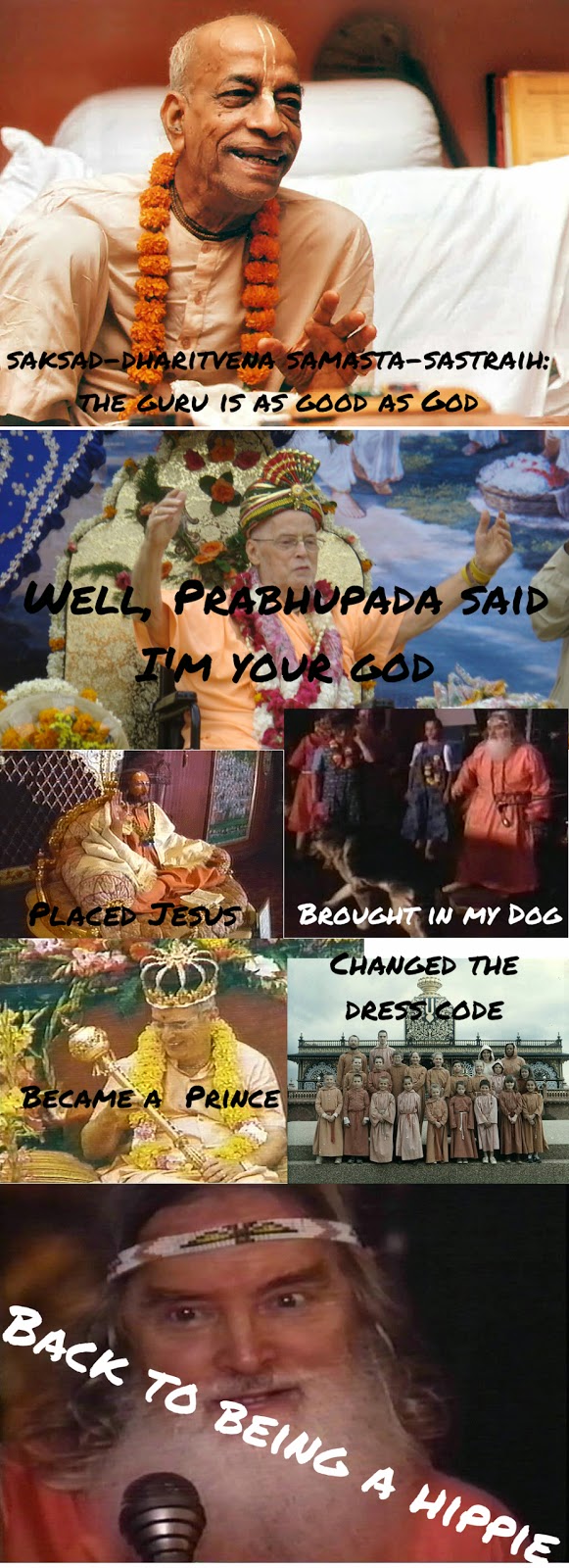 Prabhupada and Kirtanananda Swami memes