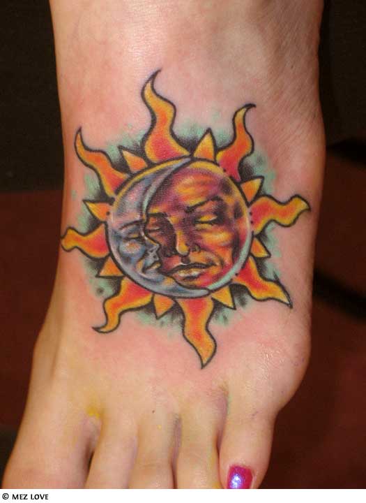 Moon And Sun Tattoo Designs