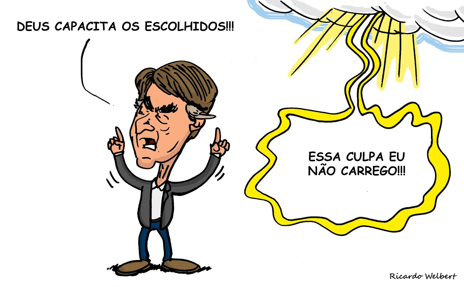 Resultado de imagem para bolsonaro chuva de prata charge