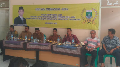 Anggota DPRD Provinsi Baten  Fraksi Golkar Reses II Di Desa Pakualam