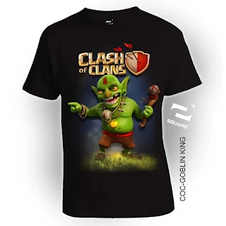 Kaos 3D (T-Shirt 3D) COC Goblin - Tokopedia, Jual Kaos 3D COC Goblin King Dewasa Baru | Kaos / , Kaos 3D - Games Clash of Clans (COC) produksi SQUARE, Kaos 3D Square COC Goblin | Kaos 3D I 3D T-shirt Indonesia