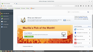 Tampilan add-ons manager firefox