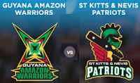 Watch Guyana Amazon Warriors v St Kitts and Nevis Patriots CPLT20 Live Streaming Online Free.