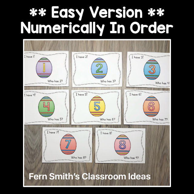 Download This Adorable Easter Egg Themed Numbers 1 to 25 I Have, Who Has? Card Game for Your Classroom Today!