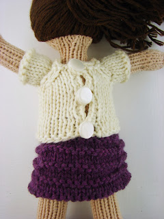 hand knit doll dress clothes