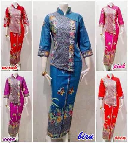 Setelan Blouse batik  Atas  Bawah  Seri Rebecca Batik  