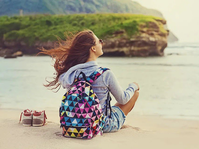 Girl on beach