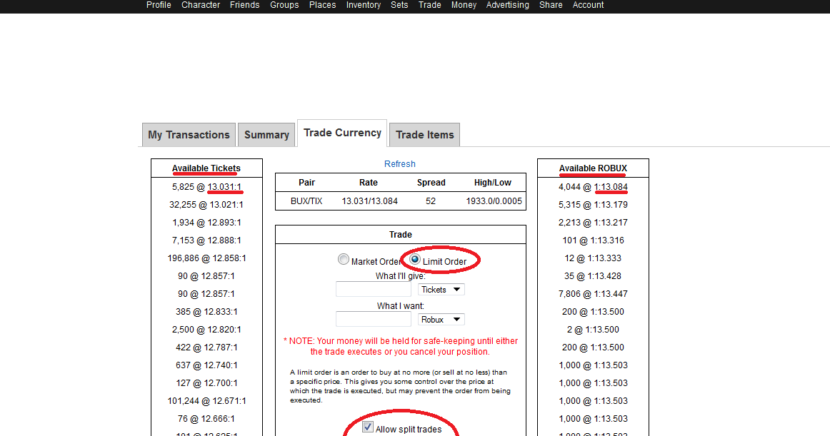 Using The Roblox Currency Trade For Profit The Complete How To - what is the max amount of robux you can trade