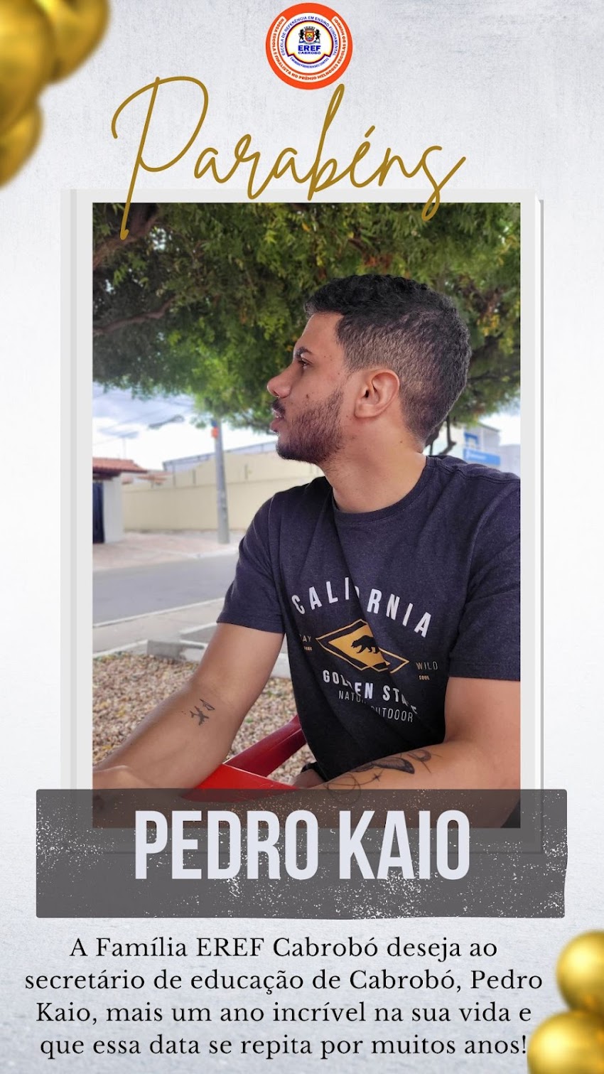 Feliz aniversário Pedro Kaio!