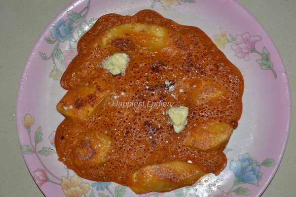 breadfruit dosa served