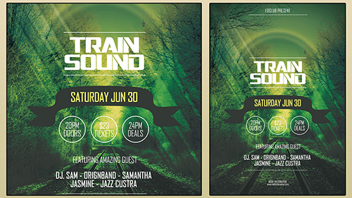 Design A Train Sound Flyer CMYK Photoshop Tutorial