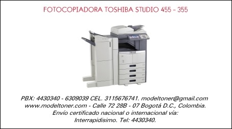 FOTOCOPIADORA TOSHIBA STUDIO 455 – 355