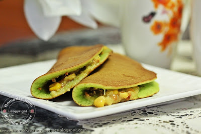 Apam Balik Pandan (Malay Peanut-Stuffed Pancake)  resep 