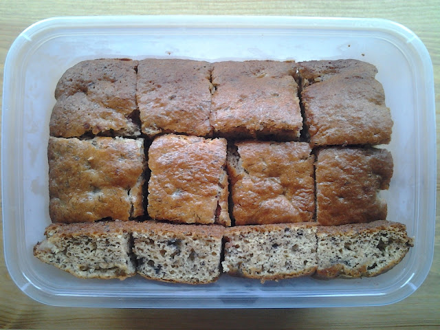 banana cake squares