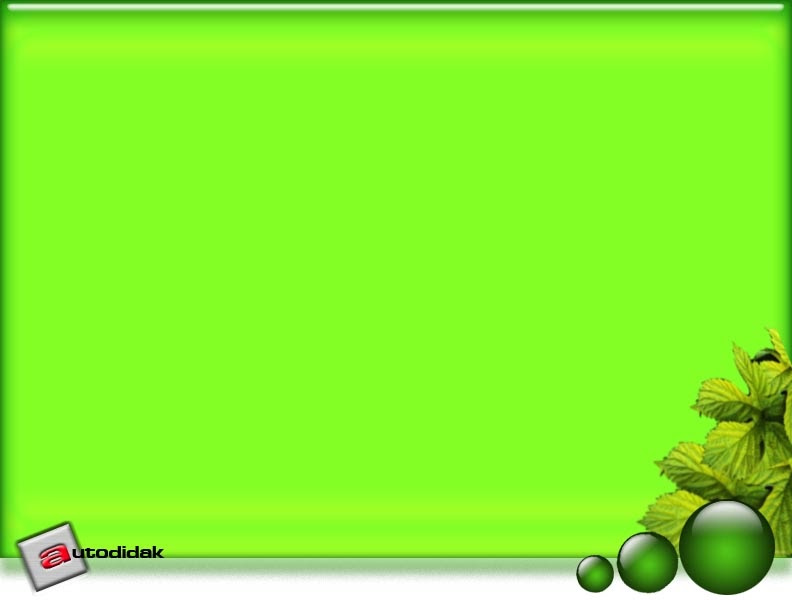 AUTODIDAKS Green Leaf Theme  for Powerpoint  Templates