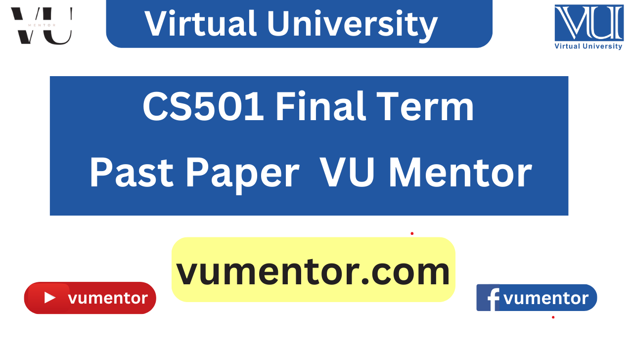 CS501 Final Term Past Papers by VU Mentor
