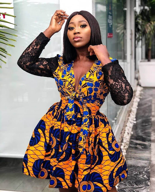 Latest Lace Styles: Ankara Short Gown Styles 2022.