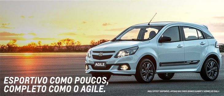 Chevrolet Agile é na Rumo Norte - Branco Summit