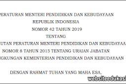 Permendikbud Nomor 42 Tahun 2019