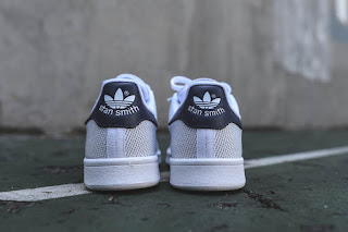 adidas Stan Smith Weave "White/Navy" heel