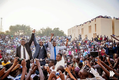 Akon celebrates in his home of Senegal