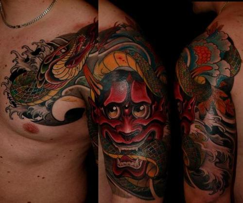 amazing japanese tattoo evil Dragon My Dragon tattoo in my arm