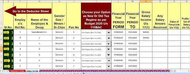 Income Tax Calculator for the F.Y.2020-21