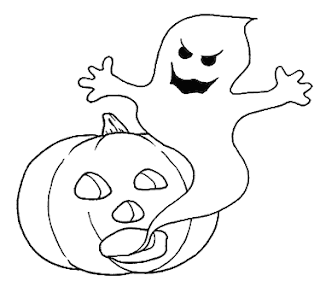 Halloween Ghosts for Coloring, part 1